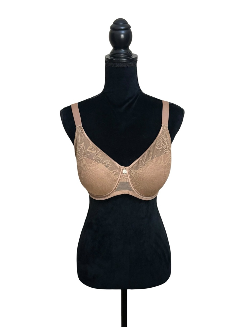 Understance NWT lace underwire full coverage brown latte sexy lingerie bra 34DDD